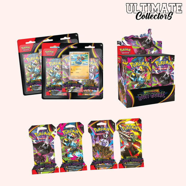 Pitch Black (ME05) Pokémon TCG Bundle — Display + 2 Tripacks + 4 Blisters